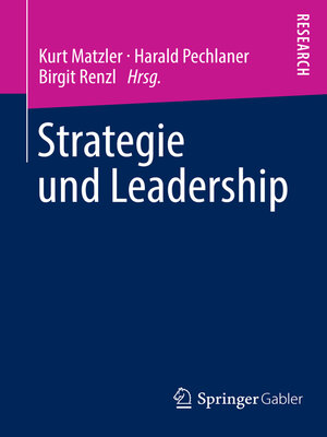 cover image of Strategie und Leadership